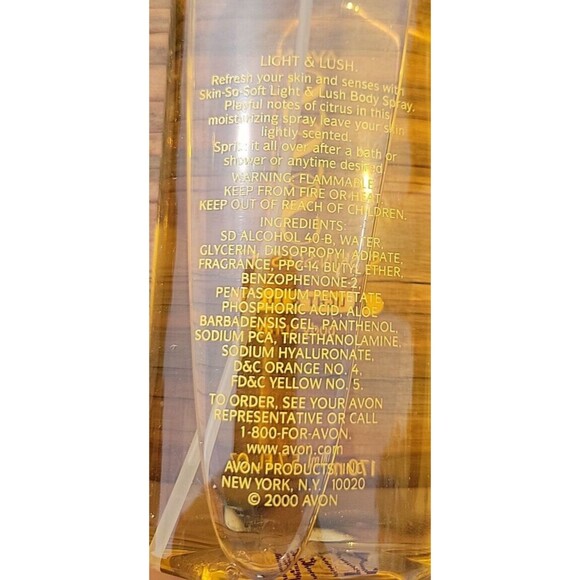 AVON SKIN SO SOFT Light Lush Moisturizing Lotion Shower Gift Set Spray Wash SSS - Picture 9 of 10